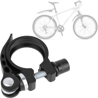Zadelpenklem - Zadelpen Klem - Fiets Zadel Verstellen - Snelle Ontgrendeling - 318 mm - Zilver