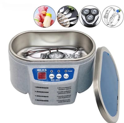 NAVOBIZ Ultrasoon reiniger - Ultrasoon bad - Elektrische reiniger - Automatische tijdinstelling - Capaciteit van 500 ml - Antislip