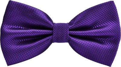 Fako Fashion - Kinder Vlinderstrik - Vlinderdas - Kinderstrik - Strik - Wafel - Kleine Ruit - 10cm - Donkerpaars
