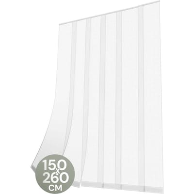 O'DADDY® Vliegengordijn Lamellenhor - 150x260 cm - Deurgordijn - Hordeur - Aanpasbaar Ontwerp - Glasvezel - Deurhor Wit
