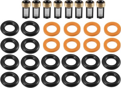 O-ring reparatieset voor brandstofinjectoren - 8 sets NBR rubber zwart voor Dodge Dakota 2002 - motoronderdelen, auto-accessoires, afdichtingen