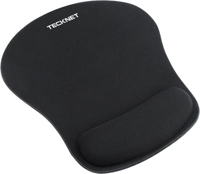 SnelShoppen - Ergonomische Muismat met Polssteun, Traagschuim Gaming Mouse Pad, Comfortabele Touch, Waterdicht, Antislip Rubberen Basis, Ideaal voor T