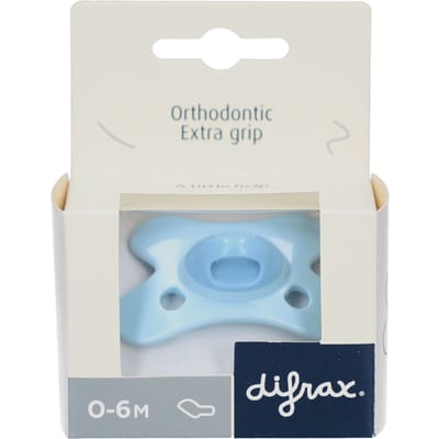 Difrax Fopspeen Dental 0-6 maanden GEMS - Blauw Topaas 1 Speen
