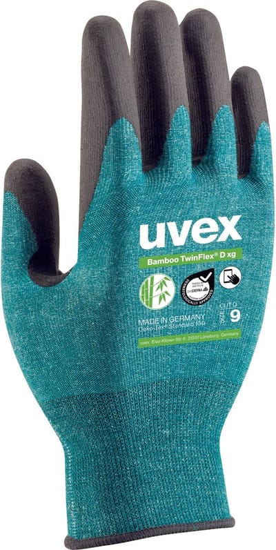 uvex Bamboo TwinFlex D xg 6009008 Snijbeschermingshandschoen Maat (handschoen): 8 EN 397 1 paar