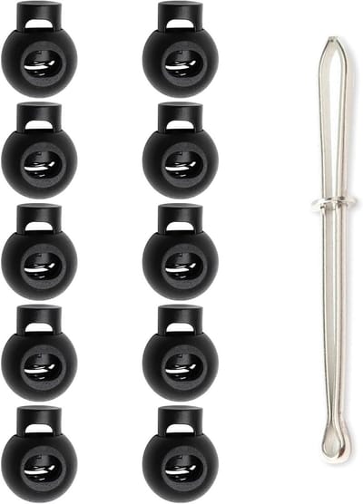 10 Stuks Plastic Koordstopper voor Koorden tot 5 mm - Ideaal voor Jassen, Sportkleding en Rugzakken