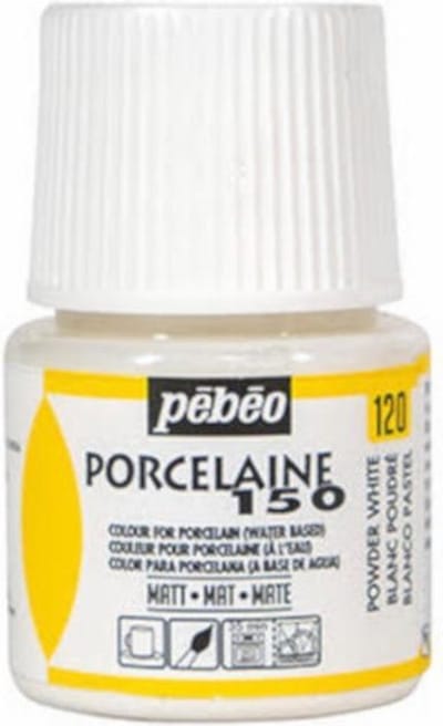 Porseleinverf - 120 Powder White - Pebeo - 45ml