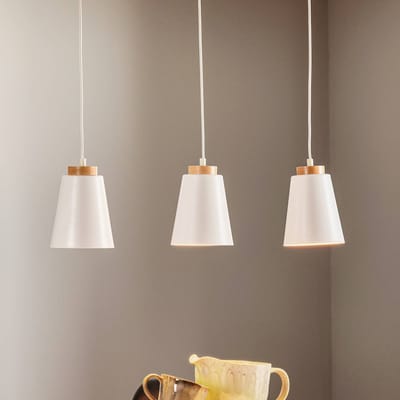 EMIBIG LIGHTING Hanglamp Bolero 3, 3-lamps, wit