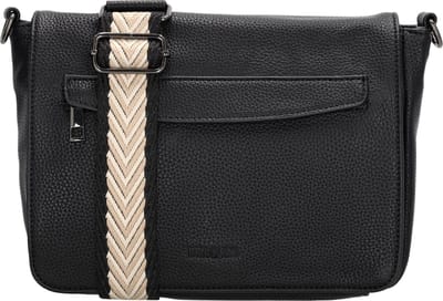 Beagles Las Palmas Schoudertas - Crossbody - Overslag - Ritsvakken - Praktisch - Zwart