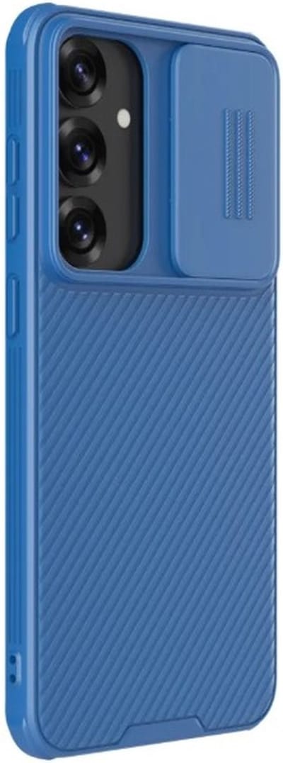 Nillkin Geschikt voor Samsung Galaxy S25 Plus - CamShield Hoesje Camera Slider Back Cover - Blauw