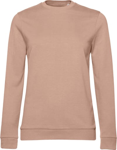 Sweater 'French Terry/Women' B&C Collectie maat S Nude/Naturel