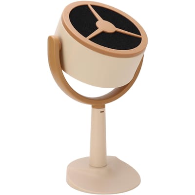 Desktop Afzuigkap Grote Zuigkracht Mini Afzuigkap Hoek Verstelbaar USB-voeding Draagbare Kook Afzuigventilator beige