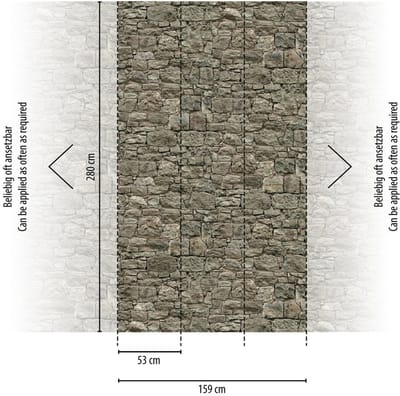 ROTSBLOKKEN FOTOBEHANG | Stoer & robuust - Grijs Beige - Livingwalls The Wall II