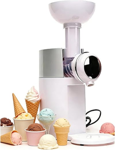 IJs machine - Dessertmaker IJsmaker - Gezonde Desserts Maken - Zelfgemaakte Soft Serve - 24 x 16 x 33.5 cm