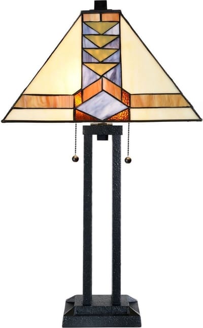 Tiffany Tafellamp Piramide Architect - Art Deco Trade
