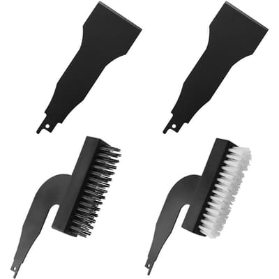 Scies alternatives, scies sabre, brosse de nettoyage universelle, brosse de nettoyage électrique pour la maison et la maison 2 brushes&2 scrapers