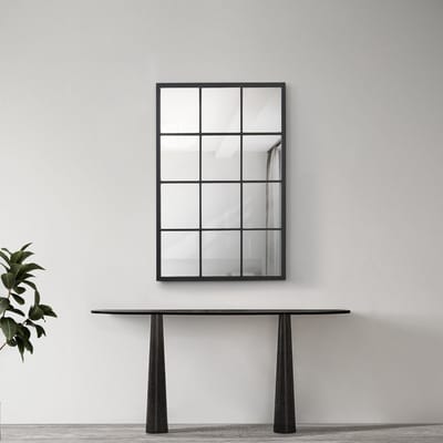 Spiegel Cupello hangend 90x60 cm zwart mat