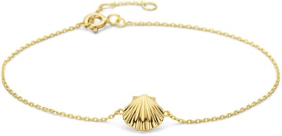 New Bling 9NBG-0812 14 Karaat Gouden Armband Schelp - Verstelbaar 18-20 cm