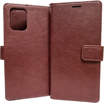 Portemonnee Book Case Hoesje Geschikt voor: Samsung Galaxy S10 Lite 2020 - bruin