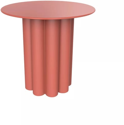 Vente-unique Bijzettafeltje van metaal - Terracotta - GAVOPI