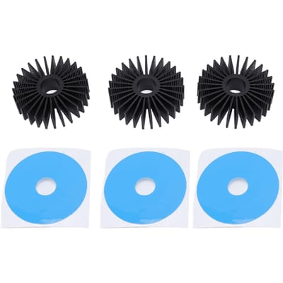 3 Sets 3D Printer Motor Ronde Koellichaam 36mm Hoge Efficiëntie Stappenmotor Aluminium Koellichaam blue