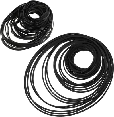 100 Stuks Vierkante Rubberbanden voor Cassette Recorders - Ideaal voor Cassette Tape Apparaten, Diverse Breedtes en Hoogwaardige Kwaliteit