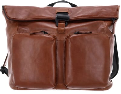 LEONHARD HEYDEN Leren schoudertas laptoptas met laptopvak Porto Umhängetasche 7814 Braun bruine