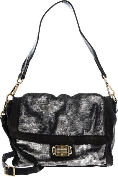 CATERINA LUCCHI Leren Schoudertas Avondtas Glam Scatolina Shoulder Bag Nero Zwart