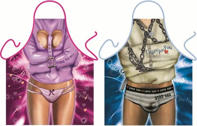 Crazy For You man en vrouw - Sexy Grappig Leuk Schort Keukenschort