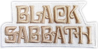 Black Sabbath - Text Logo Patch - Wit/Creme
