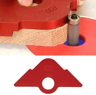 Dailygoods - Stevige Aluminiumlegering Hoeksjabloon - Roestbestendig - Houtbewerking Tool - Compact - Corrosiebestendig - Voor Houtbewerking - Driehoe...