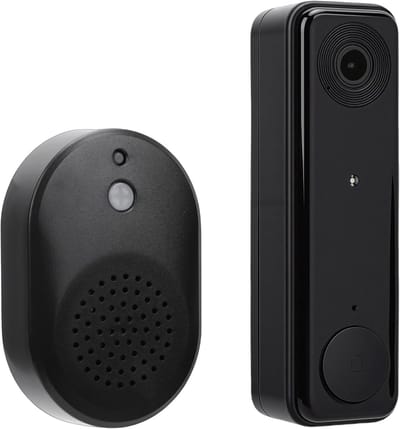 Slimme Videodeurbel - Draadloze Camera Deurbel - Thuisbeveiliging - AI Mensdetectie - 13 x 105 x 35 cm