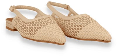 Mode-mania Dames Slingback | Beige | Maat: 37