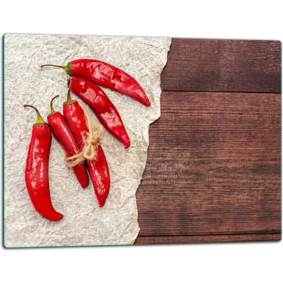 TMK ArtDeko - Snijplank - 52x40 cm - Chilli Motief - Veilig en Hygiënisch