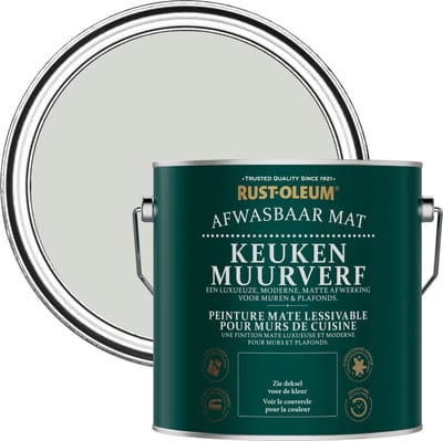 Rust-Oleum Grijs Keuken muurverf - Wintergrijs 2,5L