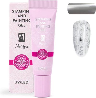 Moyra Stamping and Painting Gel No.08 Zilver Chrome