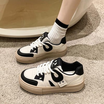 Kleine Witte Schoenen Kinderen Herfst Nieuw Ins Trendy Veelzijdig Student Casual Board Schoenen 40 zwart