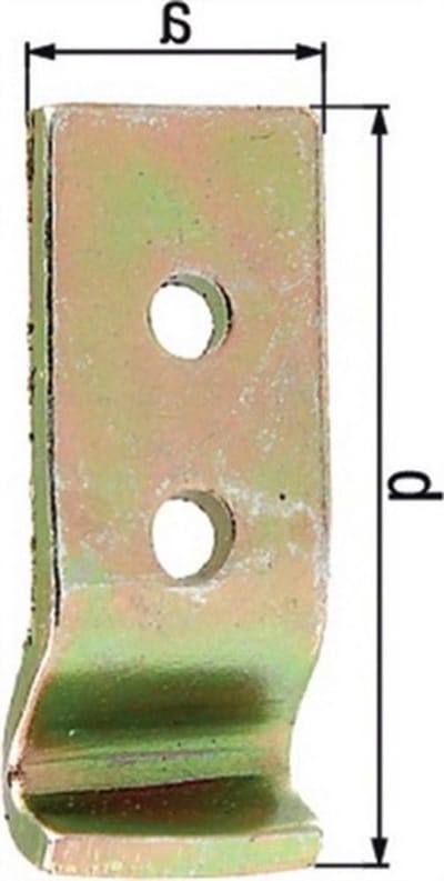 Sluithaak - Greep Haak - Kisten Sluiten - Galvanisch Verzinkt - 50 x 18 mm - Zilverkleurig