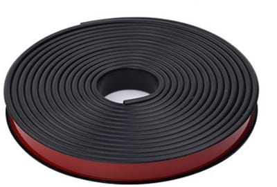 U-vormige randstrip - Meubelbescherming - Meubels afwerken - Zelfklevend TPE materiaal - 5 meter lengte - Zwart