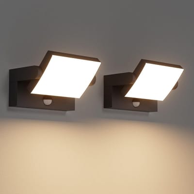 24W LED Wandlamp met Bewegingsmelder voor Binnen en Buiten - Draaibaar en IP65 Waterdicht