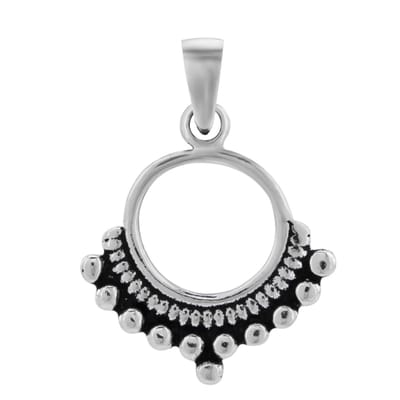 WeLoveSilver - zilveren hanger - Balinese stijl - 925 zilver - cirkelvorm