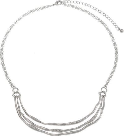 Behave - Statement ketting dames - Dynamisch desBehave - Statement ketting dames - Dynamisch design - Zilverkleur - 40,5 cmign - Zilverkleur - 40,5 cm