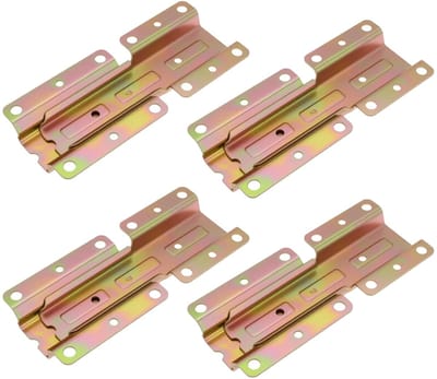 Dailygoods- Meubelconnectoren Zware Koudgewalste Stalen - 145x6,8cm - Montagegat Ø5mm/Ø6mm - Geschikt voor Grote Meubels - Stabiele Ondersteuning - Slijtvast en Gegalvaniseerd - Meubelverbinder