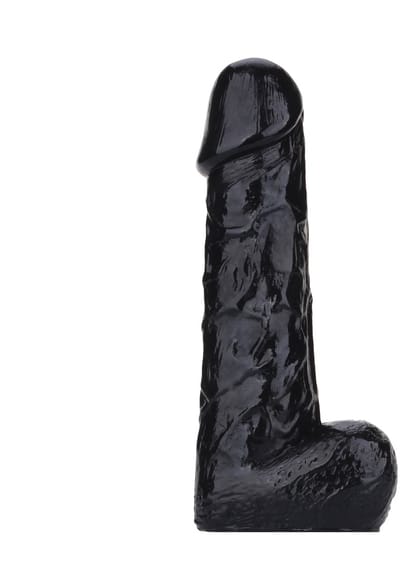 Being Fetish - TPR Dildo - 17,5 cm - Zwart
