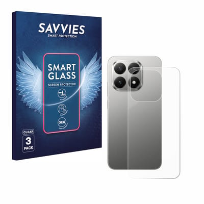 3 Stuks Savvies Screenprotector - geschikt voor Xiaomi 15T (Achterkant) - beschermfolie glas transparant