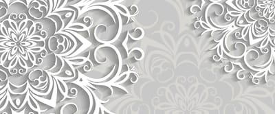 Snowflake Flower Abstract Photo Wallcovering