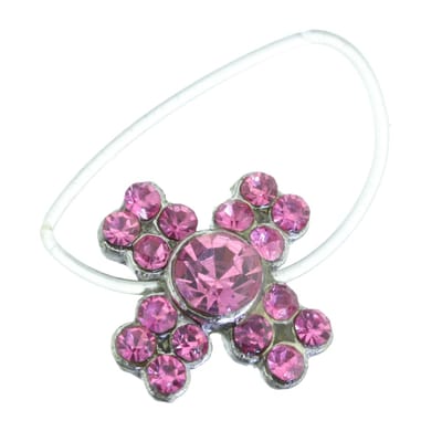 Behave - Teenring - Roze kristallen – Bohemian & Summer trend – Nikkelvrij