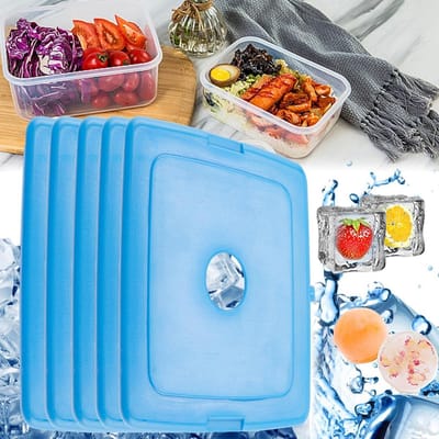 5 Stuks IJsblokken voor Lunchboxen - Duurzame Herbruikbare IJsblokken voor Koelers, Picknicks, Kamperen en Buitensportactiviteiten