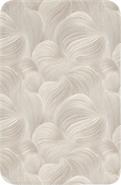 WC mat 40x60 cm - Antislip - Lijnen - Waaier - Beige - Toiletmat - Vloermat - Douchemat - Toilet tapijt - Toiletmatten