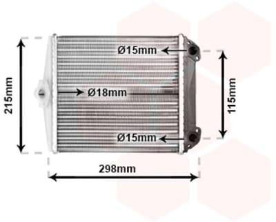 Van Wezel - KACHEL RADIATEUR VOOR MERCEDES BENZ W124 1985-1995 0028355201