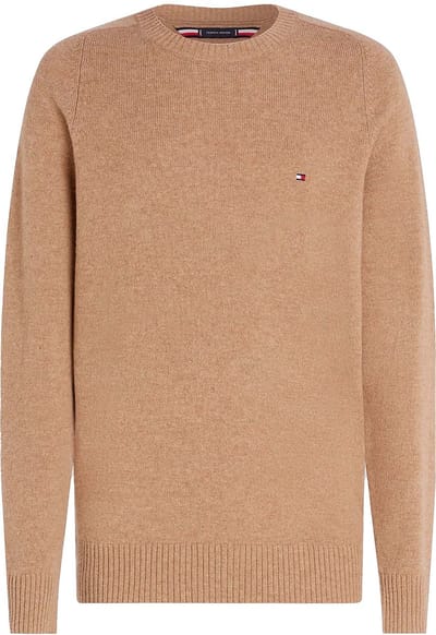 Tommy Hilfiger Lamswol Trui Met Crew-Hals - Streetwear - Volwassen